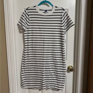 NWT Old Navy Black and White Striped Dress